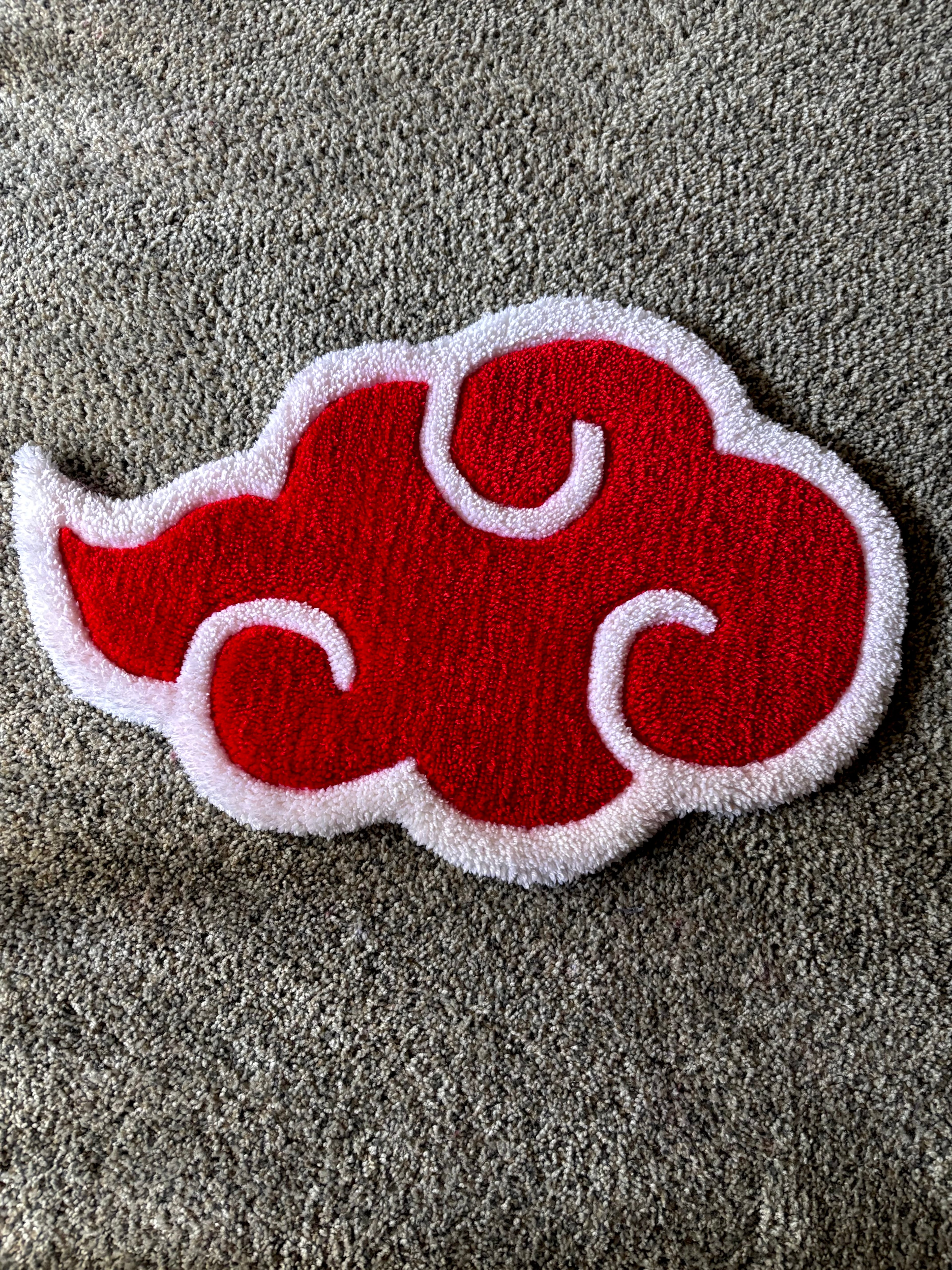 NARUTO AKATSUKI CLOUD CUSTOM TUFTED RUG