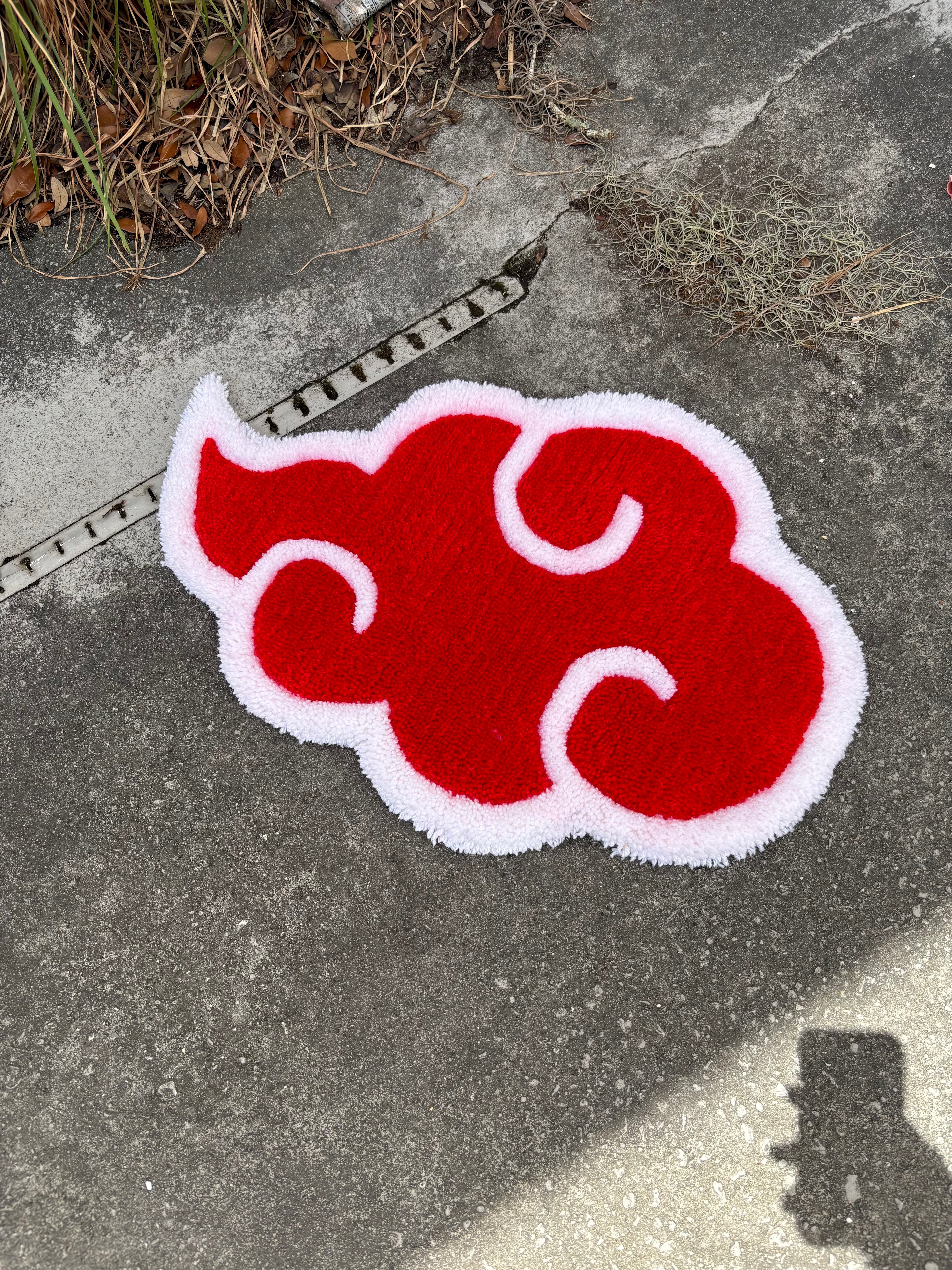 NARUTO AKATSUKI CLOUD CUSTOM TUFTED RUG