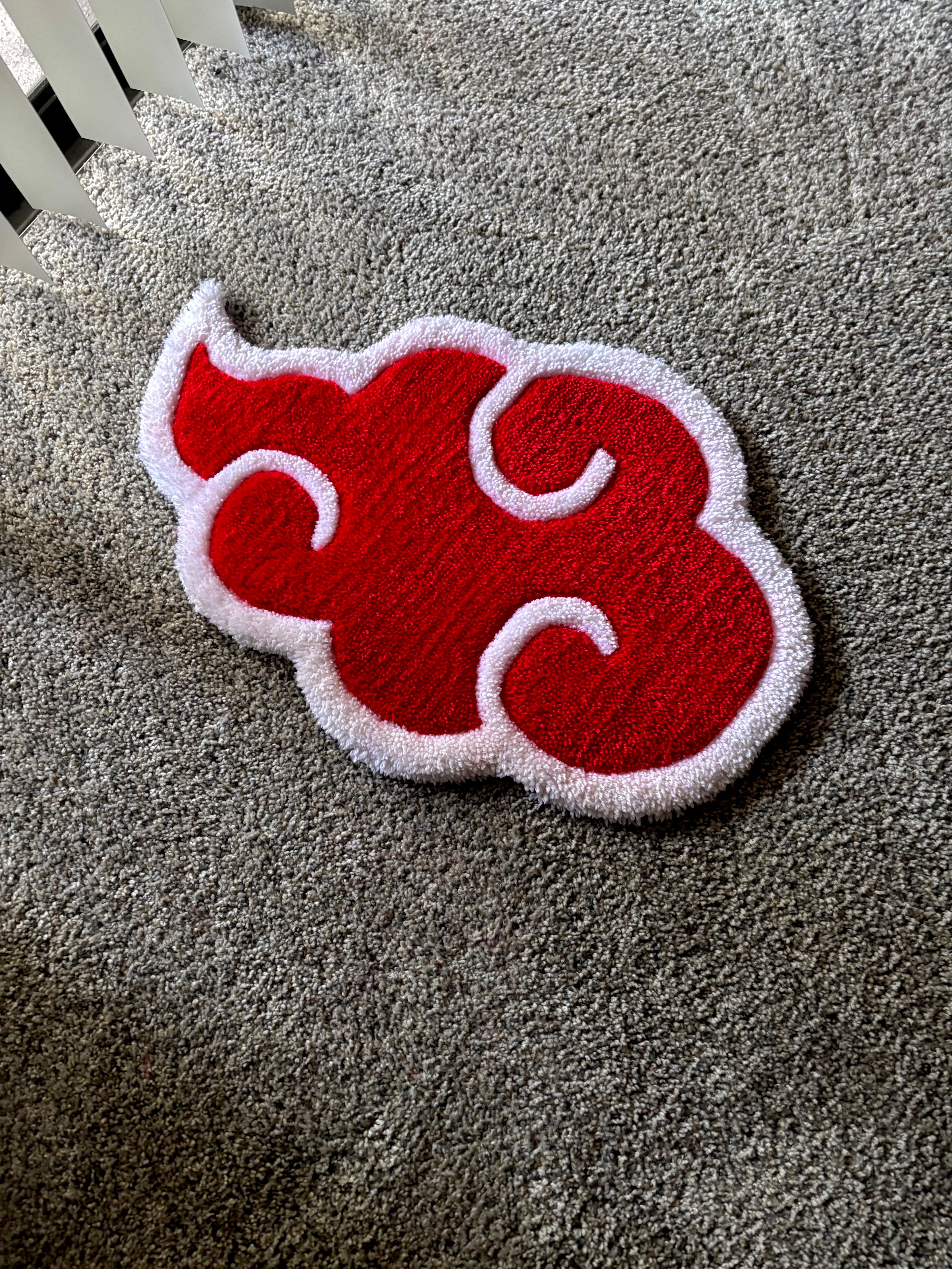 NARUTO AKATSUKI CLOUD CUSTOM TUFTED RUG