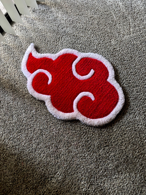 NARUTO AKATSUKI CLOUD CUSTOM TUFTED RUG